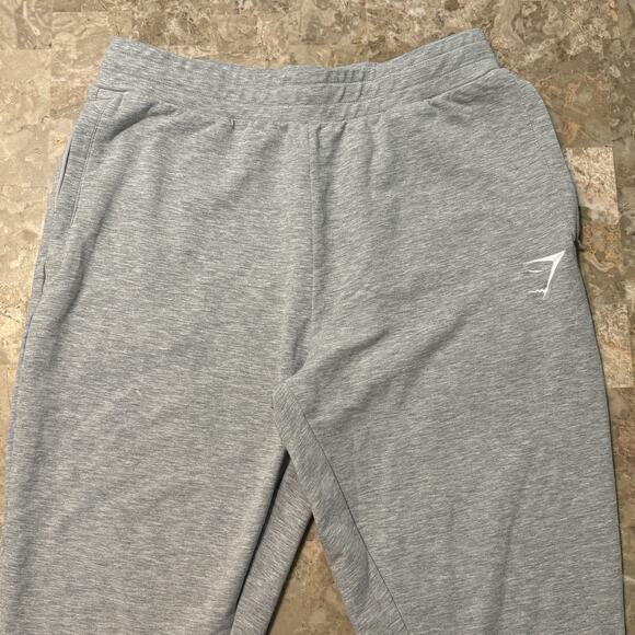 Gymshark Joggers Mens Medium Grey Critical 2.0 Marl Fleece Sweatpants Gym A1A1Z - Picture 1 of 9